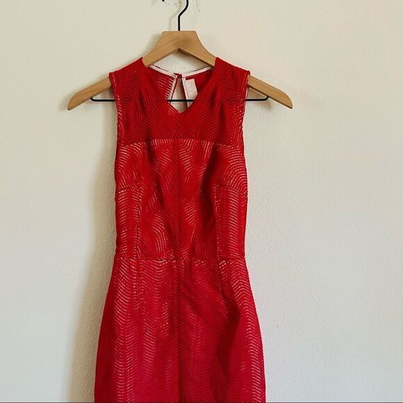 KEEPSAKE WOMEN'S Red Ochre Think Twice Lace Dress Size Small NWT - Picture 5 of 13